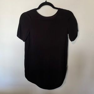 H&M black basic blouse